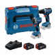 BOSCH GSR 18V-65 + GDR 18V-215 įrankių rinkinys 2x5 Ah